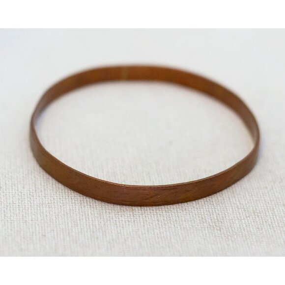8 inch, Vintage Minimalist Copper Bangle - AX9 - Picture 1 of 3